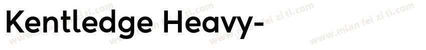 Kentledge Heavy字体转换